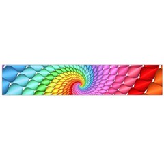 Psychedelic Rainbow Spiral Flano Scarf (Large) from ArtsNow.com Front