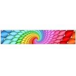 Psychedelic Rainbow Spiral Flano Scarf (Large)