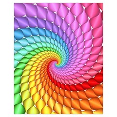 Psychedelic Rainbow Spiral Drawstring Pouch (XL) from ArtsNow.com Front