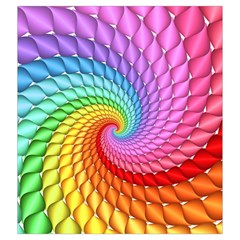 Psychedelic Rainbow Spiral Drawstring Pouch (XXL) from ArtsNow.com Back