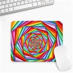 Psychedelic Rainbow Spiral Small Mousepad