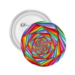 Psychedelic Rainbow Spiral 2.25  Button