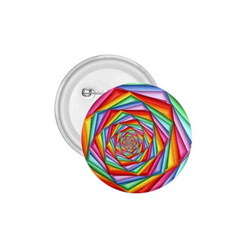 Psychedelic Rainbow Spiral 1.75  Button from ArtsNow.com Front