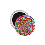 Psychedelic Rainbow Spiral 1.75  Magnet