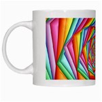 Psychedelic Rainbow Spiral White Mug