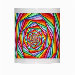 Psychedelic Rainbow Spiral White Mug from ArtsNow.com Center