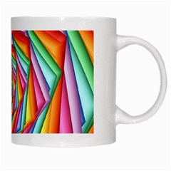 Psychedelic Rainbow Spiral White Mug from ArtsNow.com Right