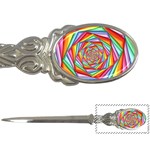 Psychedelic Rainbow Spiral Letter Opener