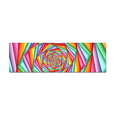 Psychedelic Rainbow Spiral Sticker (Bumper) from ArtsNow.com Front