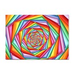 Psychedelic Rainbow Spiral Sticker A4 (10 pack)