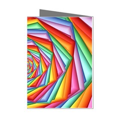 Psychedelic Rainbow Spiral Mini Greeting Cards (Pkg of 8) from ArtsNow.com Left