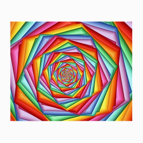 Psychedelic Rainbow Spiral Small Glasses Cloth from ArtsNow.com Front