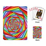 Psychedelic Rainbow Spiral Playing Cards Single Design