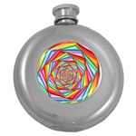 Psychedelic Rainbow Spiral Hip Flask (5 oz)