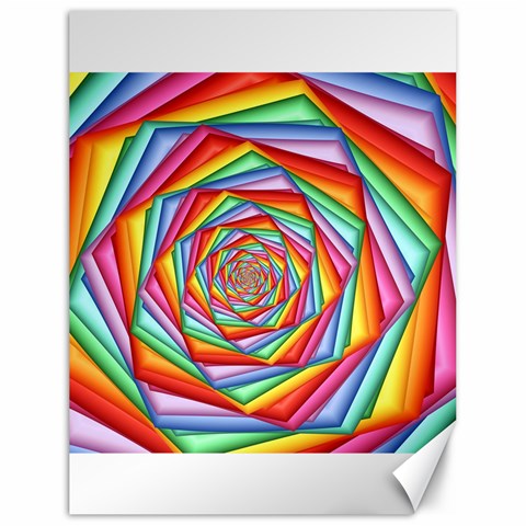 Psychedelic Rainbow Spiral Canvas 18  x 24  from ArtsNow.com 17.8 x23.08  Canvas - 1