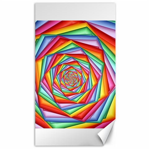 Psychedelic Rainbow Spiral Canvas 40  x 72  from ArtsNow.com 39.28 x69.23  Canvas - 1