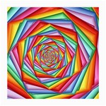 Psychedelic Rainbow Spiral Medium Glasses Cloth