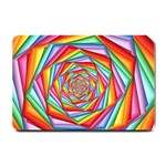 Psychedelic Rainbow Spiral Small Doormat