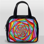 Psychedelic Rainbow Spiral Classic Handbag (One Side)