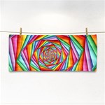 Psychedelic Rainbow Spiral Hand Towel