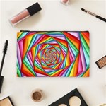 Psychedelic Rainbow Spiral Cosmetic Bag (Medium)