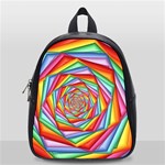 Psychedelic Rainbow Spiral School Bag (Small)