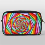 Psychedelic Rainbow Spiral Toiletries Bag (One Side)