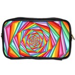 Psychedelic Rainbow Spiral Toiletries Bag (Two Sides)