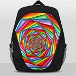 Psychedelic Rainbow Spiral Backpack Bag