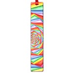 Psychedelic Rainbow Spiral Large Book Mark