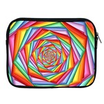 Psychedelic Rainbow Spiral Apple iPad 2/3/4 Zipper Case