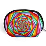 Psychedelic Rainbow Spiral Accessory Pouch (Medium)