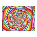 Psychedelic Rainbow Spiral Double Sided Flano Blanket (Mini)