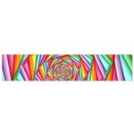 Psychedelic Rainbow Spiral Flano Scarf (Small)