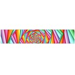 Psychedelic Rainbow Spiral Flano Scarf (Large)