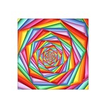 Psychedelic Rainbow Spiral Satin Bandana Scarf