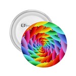 Psychedelic Rainbow Spiral 2.25  Button