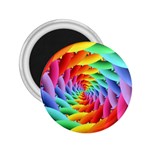 Psychedelic Rainbow Spiral 2.25  Magnet