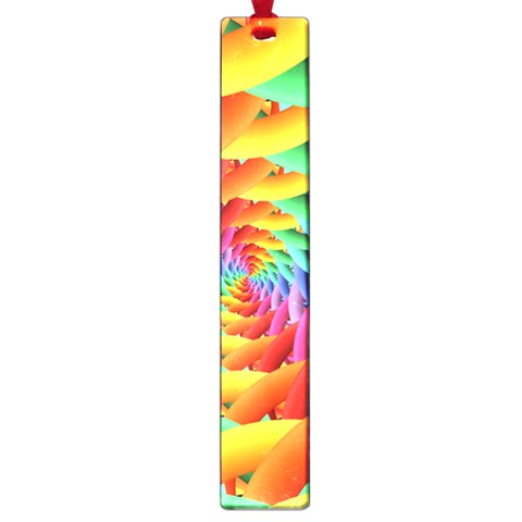 Psychedelic Rainbow Spiral Large Book Mark from ArtsNow.com Front