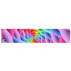 Psychedelic Rainbow Spiral Flano Scarf (Small) from ArtsNow.com Front