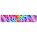 Psychedelic Rainbow Spiral Flano Scarf (Small)