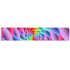 Psychedelic Rainbow Spiral Flano Scarf (Large) from ArtsNow.com Front