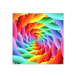 Psychedelic Rainbow Spiral Satin Bandana Scarf