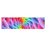 Psychedelic Rainbow Spiral Satin Scarf (Oblong)