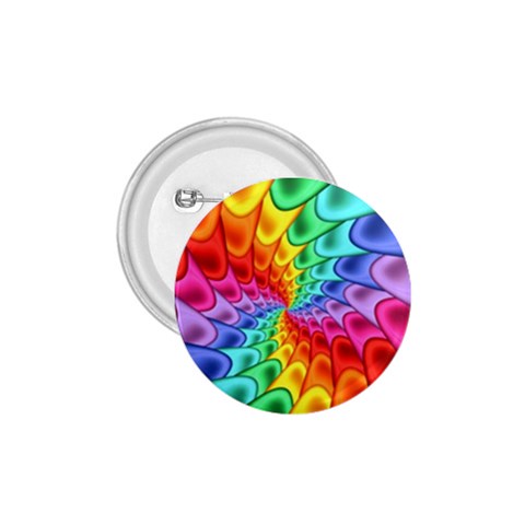 Psychedelic Rainbow Spiral 1.75  Button from ArtsNow.com Front