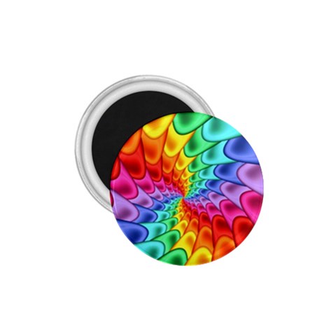 Psychedelic Rainbow Spiral 1.75  Magnet from ArtsNow.com Front