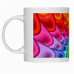 Psychedelic Rainbow Spiral White Mug from ArtsNow.com Left