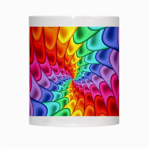 Psychedelic Rainbow Spiral White Mug from ArtsNow.com Center