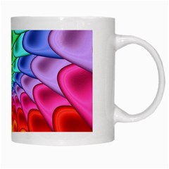 Psychedelic Rainbow Spiral White Mug from ArtsNow.com Right