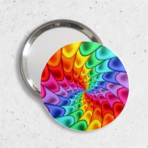 Psychedelic Rainbow Spiral 2.25  Handbag Mirror from ArtsNow.com Front